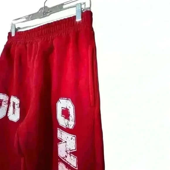 Onee Studios One Of One Sweatpants Men's Medium Red Streetwear Athleisure NWOT - Picture 6 of 8